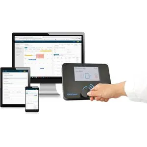 IDENTsmart Zeiterfassungssystem ID800 Basic, Terminal, inkl. 15 RFID Transpondern, Starterkit