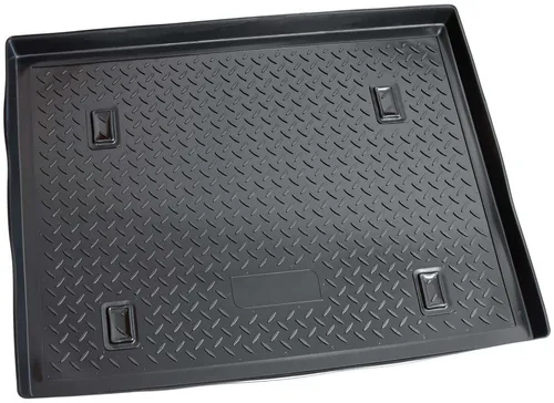 RECAMBO Kofferraumwanne für Renault Kangoo I, 5-Sitzer, BJ 1997-2009, für Renault KANGOO, 100% passgenaue Antirutschmatte, Kofferraum Schutzmatte, Gummimatte