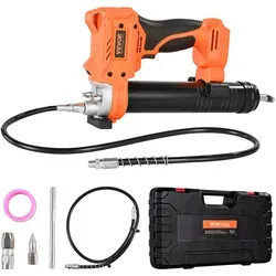 VEVOR Akku Fettpresse 20V - Landwirtschaftstechnik mit max. 55MPa Druck, ideal für präzise Schmierung mit kabellosem Komfort und schneller Fettabgabe.