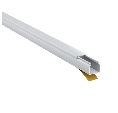 tktrading24 Kabelkanal Kabelleiste aus robustem PVC weiß Selbstklebend 2m - diversen Größen