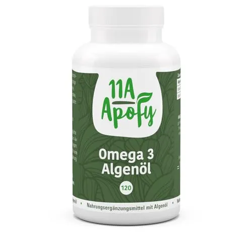 11A-Apofy | Omega 3 Algenöl | vegan | 250 mg DHA pro Tagesdosis | 120 Kapseln