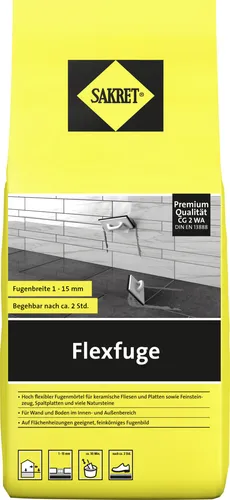 SAKRET Flexfuge 1 - 15 mm dunkelgrau 1 kg