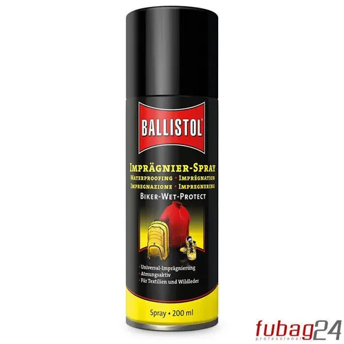 Ballistol Imprägnier-Spray Biker-Wet-Protect 200ml - Sonstige, wasser- und schmutzabweisend für optimalen Schutz deiner Biker-Ausrüstung.