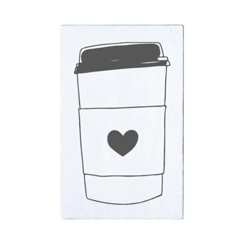 May and Berry Holzstempel in weiß von May and Berry