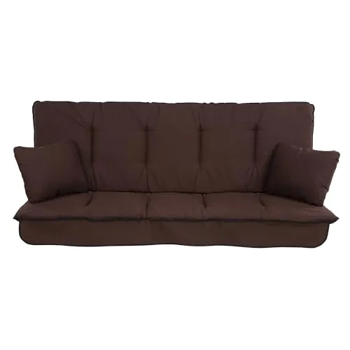 PATIO Ersatzpolster Hollywoodschaukel 170 cm Umbria Bankauflage mit Seitenkissen Volant vorne