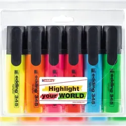 edding 345 Textmarker sortiert (6er Set)