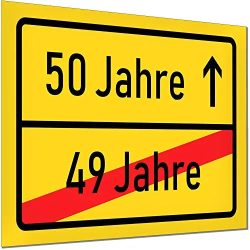 KAVARO 50 Geburtstag Geschenk oder Deko - Geschenke zum 50. Geburtstag Männer und Frauen