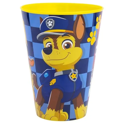 Stor Wiederverwendbarer Kinderbecher aus Kunststoff, 430 ml, Paw Patrol Boy