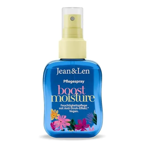 Jean & Len Boost Moisture Leave In Pflegespray, 100 ml – für trockenes Haar mit Anti-Stroh-Effekt