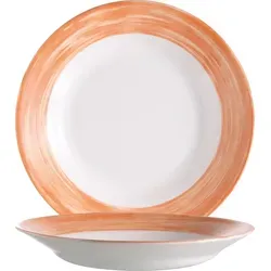 ARCOROC Brush Orange Teller tief 22,5cm in orange von Arcoroc