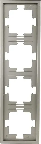 REV Futura, 4-Fach Rahmen - platin