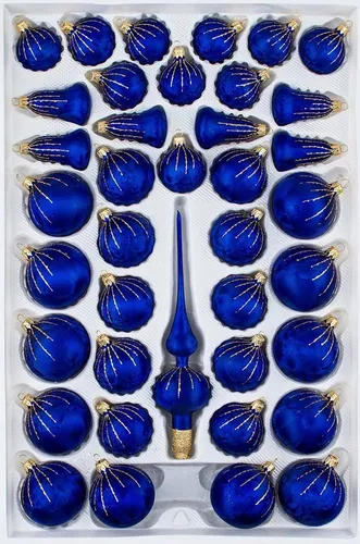 Weihnachtsbaumschmuck Blau von Navidacio
