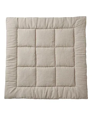 Vertbaudet Baby Spieldecke/Laufstalleinlage Oeko-Tex grau-beige 75x100 - Weiche und sichere Spieldecke in stilvollem grau-beige, ideal für die ersten Krabbelversuche. Mit geprüfter Qualität für unbeschwertes Spielen und Entdecken! Perfekt für Babys.