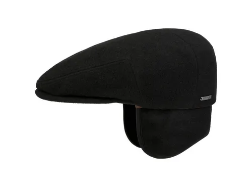 Stetson Kent Wool Flat Cap Herren - Kaschmir-Ohrenklappenmütze - Hüte, Mützen & Caps für Damen – Hergestellt in Europa, aus hochwertiger Wolle und Kaschmir, bietet diese Mütze optimalen Schutz vor Kälte und höchsten Tragekomfort.