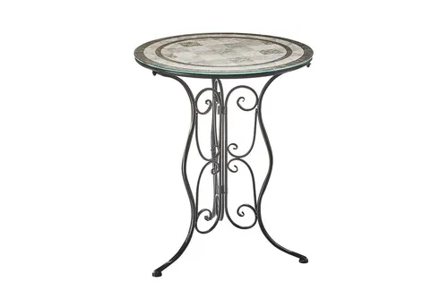 Kobolo Beistelltisch Metalltisch mit Glasplatte von Kobolo