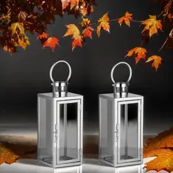 Marrakesch Teelichthalter 2er Set in silber von Marrakesch Orient & Mediterran Interior