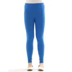 SYS Leggings Kinder Mädchen Leggings Hose lang blickdicht aus Baumwolle blau 104