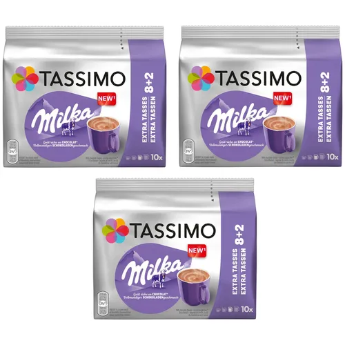 TASSIMO Kapseln Milka T Discs Heiße Schokolade - Kaffeekapseln für Tassimo, ideal für Schokoladenliebhaber. Genießen Sie die köstliche Kakao-Spezialität mit jedem Schluck. Perfekt für eine schnelle Auszeit!