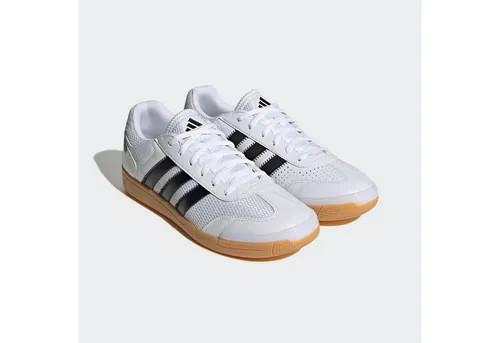 ADIDAS PERFORMANCE Hallenschuh Gr. 48, schwarz-weiß - Sneaker mit sportlichem Design, aus hochwertigem Synthetik und Textil, ideal für Indoor-Sportarten und komfortables Tragen.