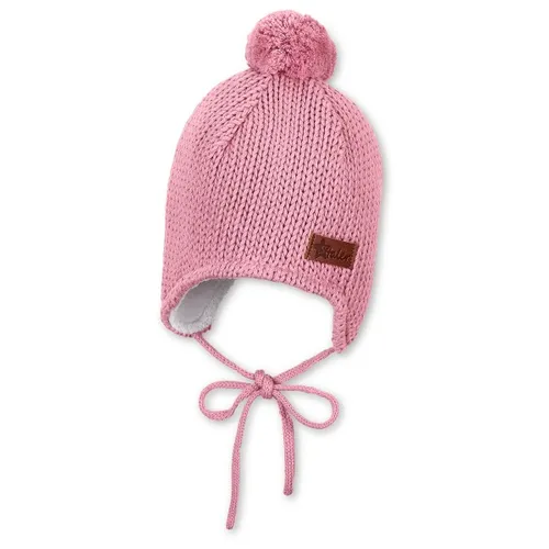 Sterntaler Kid's Strickmütze Pompon - Rosa 45 cm - Hübsche Bommelmütze mit Bindeband für Baby-Mädchen, ideal für kühle Tage; aus 100% Baumwolle für besten Tragekomfort.