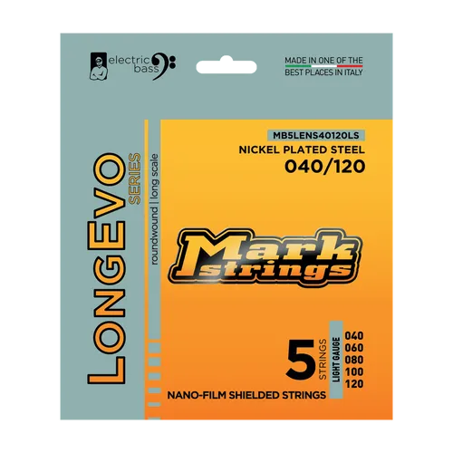 MARKSTRINGS Longevo 40-120, Nickel Plated Steel, NANO-Film Shielded, Long Lived