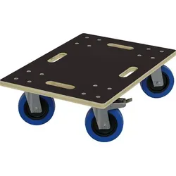 Schwerlast Möbelroller Gummi Rollen Rollbrett Transporthilfe Transportroller Bremsen 35x50cm 2+2 Bremsen