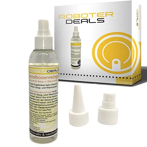 Bodenreiniger, Spezialreiniger, Reinigungslösung für alle Ecovacs Deebot Saug-Wischroboter mit Wassertank