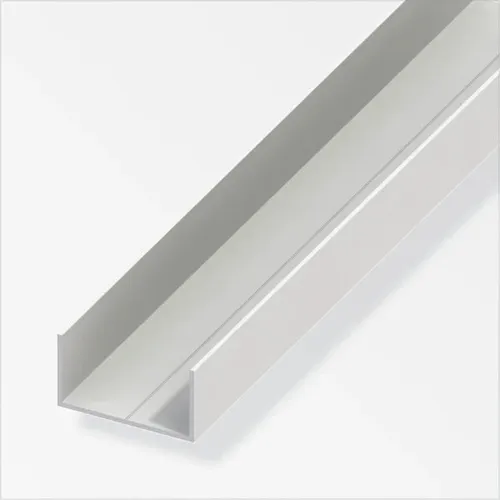 alfer Rechteck-U-Profil 11,5 x 19,5 x 1000 mm weiß Kunststoff Profile U Schiene