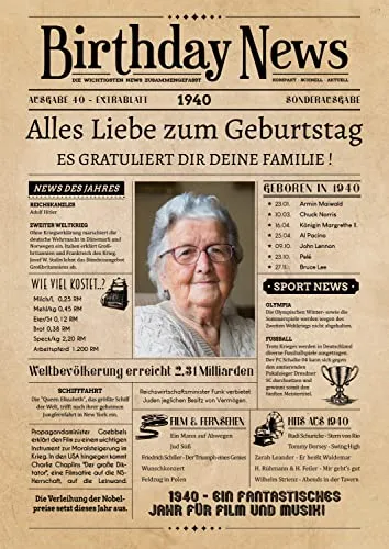 PRINTALA Geburtstagszeitung von PRINTALA