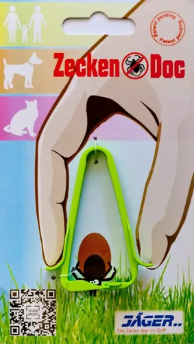 Zeckenzange ZeckenDoc für Hund Katze Mensch Pferd Kinder Zeckenpinzette Zange