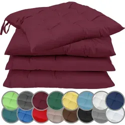 NatureMark Sitzkissen 4er-Set in rot von NatureMark