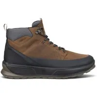 Ecco Herren Wasserdichte schwarze beige Leder-Wanderschuhe für den Garten – Byway 2.0