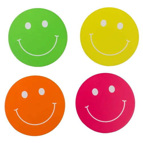 Untersetzer »Smile« Bierdeckel Getränke Cocktails Bier Wasser 9cm 4er Set