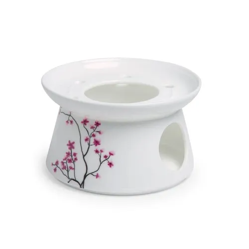 TeaLogic Cherry Blossom Stövchen klein - Kirschblüten Fine Bone China Porzellan
