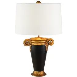 Gallier Tischlampe in gold von Elstead Lighting