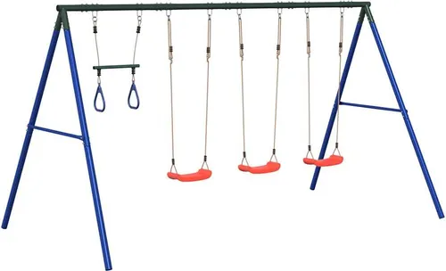 Vidaxl Schaukel-Set mit Schaukelsitzen und Trapez