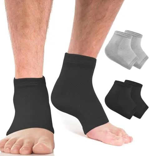 Feuchtigkeitsspendende Fersensocken, 2 Paar belüftetes Gel Ferse offene Zehensocken, Fußpflege Spa Socken, mit Aloe Vera-Extrakt angereichertes Gelfutter, für rissige trockene Füße