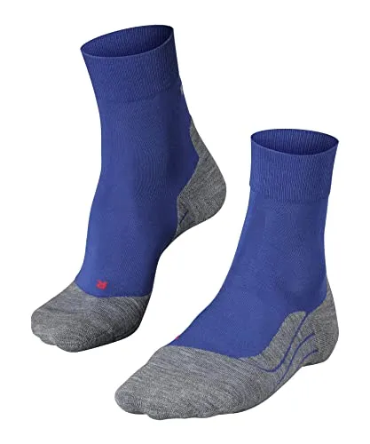 FALKE Herren Laufsocken RU4 Endurance M So Baumwolle Funktionsmaterial antiblasen 1 Paar, Blau Athletic Blue 6451, 44-45