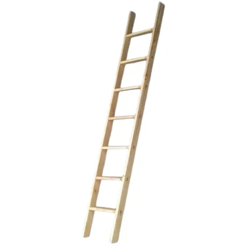 Stufenanlegeleiter natur Germany | 10 Stufen | 2,7m Länge | Ohne Traverse | Fichte, Braun | Holzleiter