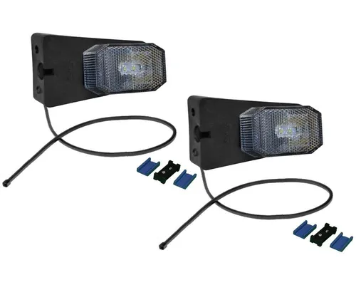 Aspöck Anhänger 2x Aspöck Flexipoint 1 LED weiß m. Halter + 0,5m Kabel + DC-Verbinder