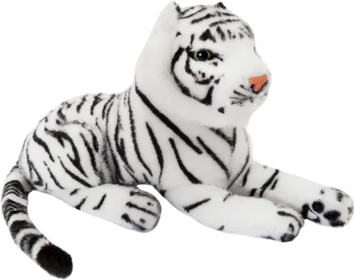 BRUBAKER Kuscheltier Tiger - 25 cm Plüsch Stofftier - Kleine Raubkatze (1-St., Baby Plüschtier Liegend), Kinder Plüsch Spielzeug