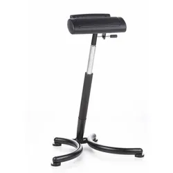 hjh OFFICE Stehhilfe TOP WORK 30 - Bürostuhl mit höhenverstellbarem Stehsitz, der Beine und Rücken entlastet, ideal für langes Stehen und zur Vorbeugung von Verspannungen.