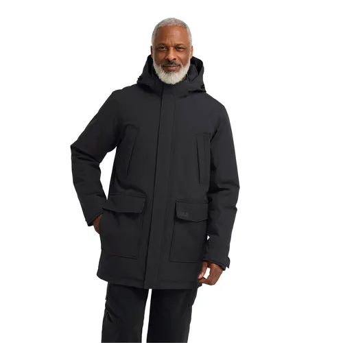 Jack Wolfskin Funktionsparka CANYON SHIELD PARKA M – Atmungsaktiv und Winddicht - Sportlicher Funktionsparka für Trekking und Wandern, schützt vor Wind und Wetter. Mit abnehmbarer Kapuze und optimaler Bewegungsfreiheit.