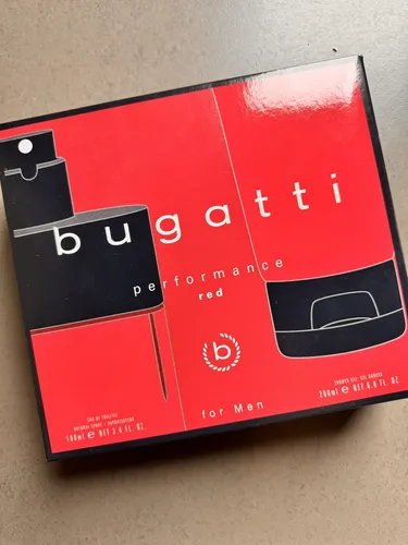 BUGATTI Performance Red Geschenk-Set 100 ml Eau de Toilette + 200 ml Duschgel - Perfektes Geschenk-Set für Körperpflege: 100 ml Eau de Toilette und 200 ml Duschgel in origineller Verpackung für einen frischen Start in den Tag.