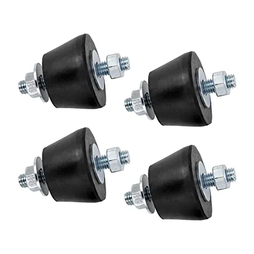 Cherbowing Gummipuffer Klimaanlage M8, Klimaanlagen Schwingungsdämpfer, Antivibrationsfüße Stoßdämpfer (40 x 26 mm)