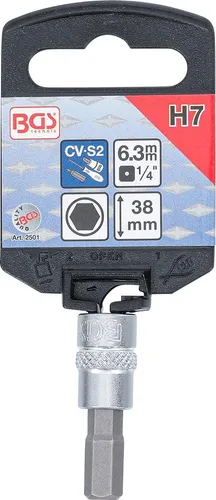 BGS-2501 Bit-Einsatz Antrieb Innenvierkant 6,3 mm (1/4