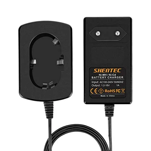 Shentec Ladegerät 1.2V-18V Kompatibel mit Makita Ladegerät Akkus 7.2V 9.6V 12V 14.4V 18V NI-MH/NI-Cd Pod Akkus