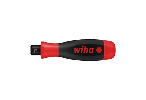 Wiha Werkstatt Drehmoment-Schraubendreher 1.1 - 1.1 Nm - Drehmoment-Schraubendreher für kontrollierten Schraubenanzug, mit Klicksignal zur Vermeidung von Materialbeschädigung. Ergonomischer Griff für optimale Kraftübertragung und Gesundheitsschutz.