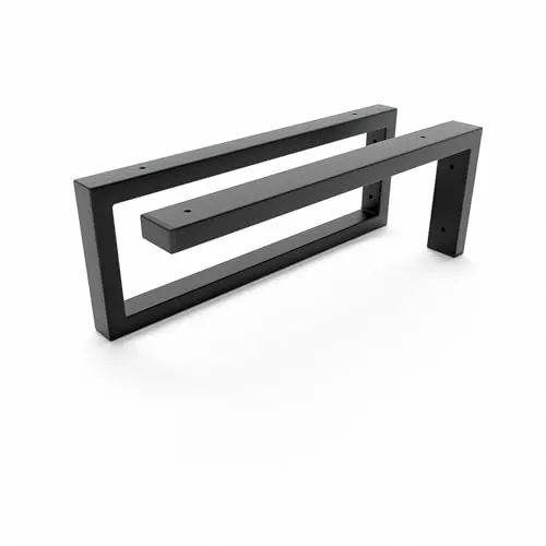 HEVVA Waschtischhalterung Set 25 cm - Schwerlastträger - Regalträger & -stützen, 2er Set in Schwarz, ideal für Aufsatz-Waschbecken mit langlebiger Pulverbeschichtung und einfacher Montage.