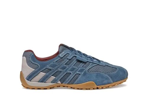 Geox Herren U Snake ORIGINAL A Sneaker - Leichte und bequeme Sneaker in Lt Avio, 43 EU - Herren-Sneaker mit stoßgedämpfter Sohle und herausnehmbarer Innensohle für optimalen Tragekomfort.